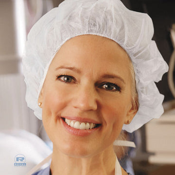 AmerCareRoyal® Latex-free Operating Room Cap, Pleated, Polypropylene, 21", White, 100 Caps-pack, 10 Packs-carton freeshipping - TVN Wholesale